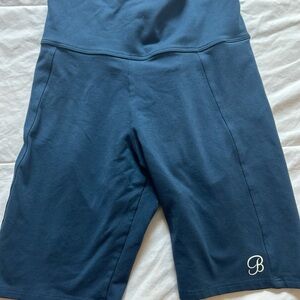 Bombshell Sportswear Navy Biker Heart Shaped Shorts size M